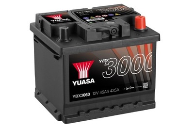 BATERÍA YUASA 3000 YBX3063 45AH 440A P+  