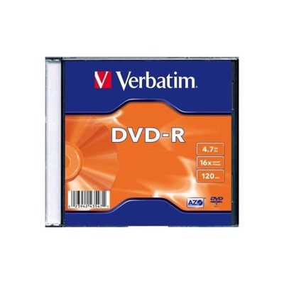 Verbatim DVDR, Matt Silver, 43547, 4.7GB,
