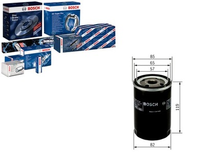 270499 BOSCH FILTER OILS 0986452000 PCS. BOSCH  