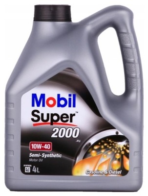 ACEITE MOBIL POLSYNTET MOBIL1 SÚPER 2000 X1 10W40 4L  