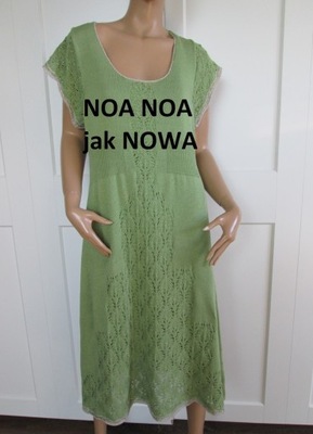 Noa Noa sukienka szydełkowa bawełna XL XXL 40 42
