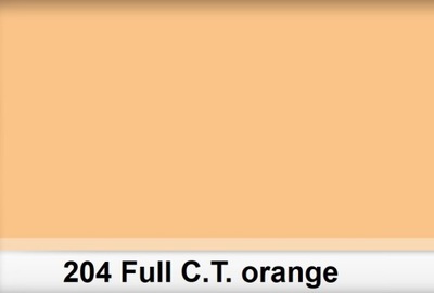 Lee 204 Full C.T.Orange filtr barwny folia -