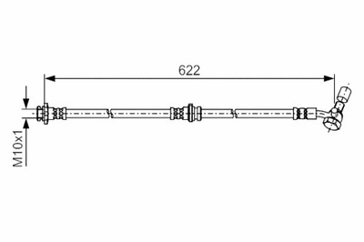 BOSCH CABLE DE FRENADO ELÁSTICO PARTE DELANTERA P RENAULT KADJAR 1.2-1.7D  