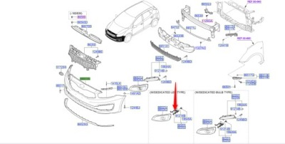 Фара p-mgielny левая перед 2015 2018 фото №1