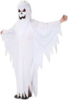Kostium na Halloween Biały Duch z kosą Przebranie na karnawał