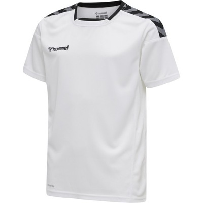 HUMMEL BIAŁY SPORTOWY T-SHIRT LOGO 1AB HMR__152