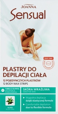 JOANNA PLASTRY DEPILACJA CIAŁA 12 SZT + OLIWKA