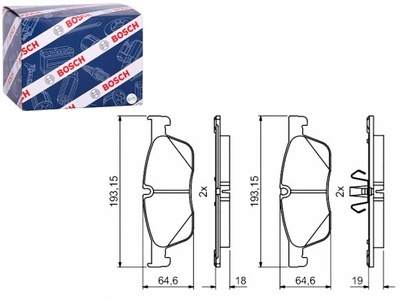 ZAPATAS DE FRENADO PARTE DELANTERA Z ALMOHADA WYTLUMIAJACA Z CERRADURA JAGUAR  