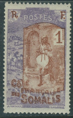 Kolonie fr. Cote de Somalis 1 cent. - Bęben