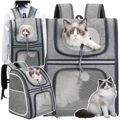 PLECAK DLA KOTA PSA TRANSPORTER TORBA PETSMART NOSIDLO DLA ZWIERZAT SZARY