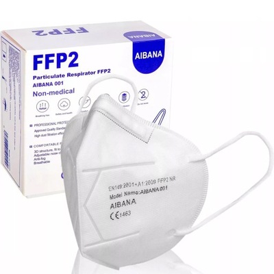 Maseczka filtrująca ochronna na twarz FFP2 100 szt
