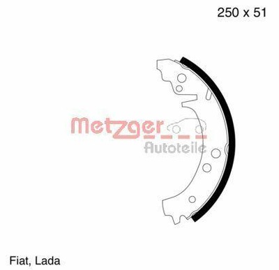 METZGER MG 351 JUEGO ZAPATAS DE FRENADO  