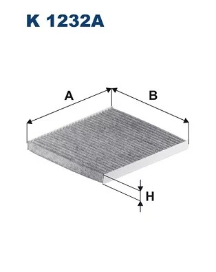 FILTRE DE CABINE CARBONIQUE - FILTRON K1232A - milautoparts-fr.ukrlive.com