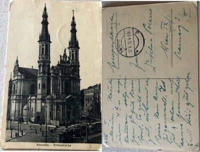 Warszawa Kościół Najświętszego Zbawiciela 1917r.