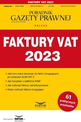 FAKTURY VAT 2023. PODATKI 1/2023 PRACA ZBIOROWA