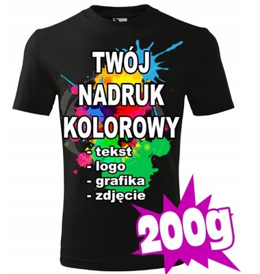 Koszulka z logo firmy malfini jhk nadruk T-shirt