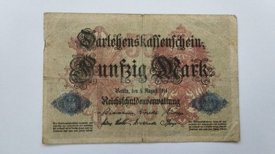 Banknot 50 marek z 1914 roku