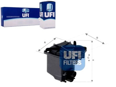 FILTRO COMBUSTIBLES UFI 9467616080 1458065 1254391 134010  