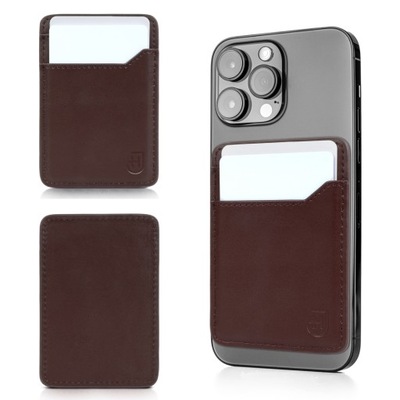 Skórzany magnetyczny portfel do iPhone MagSafe Etui na karty kredytowe