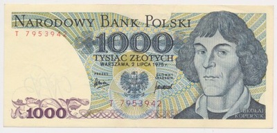 4198. 1000 zł 1975 - T - st. 2+
