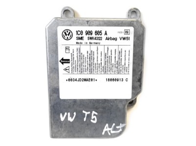 Модуль датчик подушка безопасности vw t5 1c0909605a фото №1