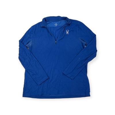 Wciągana niebieska bluza męska Spyder XL