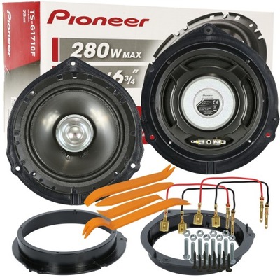 КОМПЛЕКТ PIONEER ДИНАМИКИ MERCEDES C CLASS W014 S204 ПЕРЕД МОЩНЫЙ + ПРОСТАВКИ