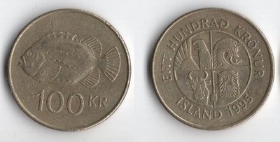 ISLANDIA 1995 100 KRONUR