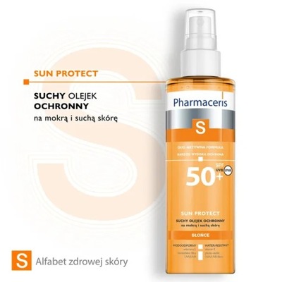 Pharmaceris S, suchy olejek SPF50+, 200 ml