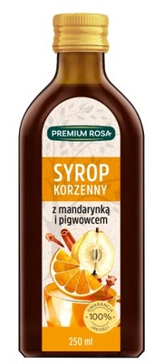 Syrop korzenny z mandarynką i pigwowcem 250 ml Premium Rosa