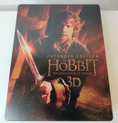 Hobbit: Pustkowie Smauga Blu-ray 3D + 2D Steelbook