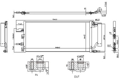 NISSENS КОНДЕНСАТОР КОНДИЦІОНЕРА BMW 1 F40 2 F45 X1 F48 МІНІ F56