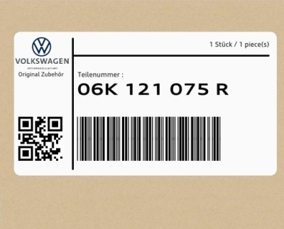 Труба водяная 06k121075r vw beetle jetta passat фото №1