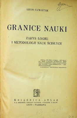 Granice nauki Zarys logiki i metodologii nauk