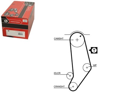РЕМІНЬ ГРМ GATES 34109119 0 AB11156 TB27