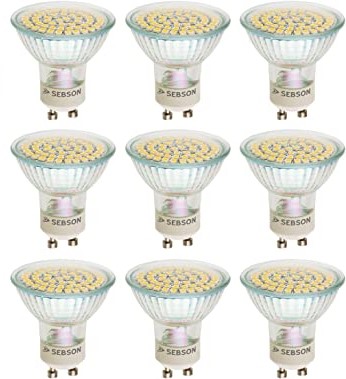 Żarówka GU10 SEBSON LED 3,5W 2900K Reflektor 9szt