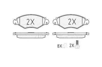Meyle тормозные колодки тормозные peugeot перед 206 306 meyle фото №1