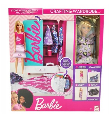 Mattel Szafa Garderoba Dla Barbie Lalka zestaw do szycia
