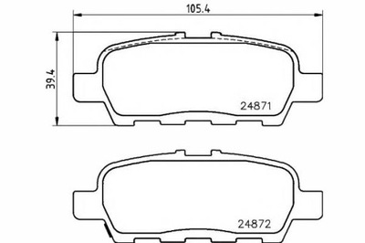 КОЛОДКИ ТОРМОЗНЫЕ TEXTAR D40609N00A D4M609N00A 5580