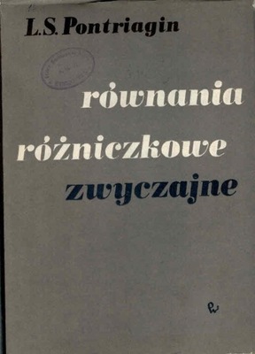 Równania różniczkowe zwyczajne Pontriagin