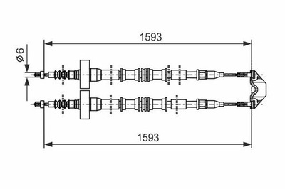 CIĘGŁO ТОРМОЗ СТОЯНОЧНИЙ 1 987 477 527