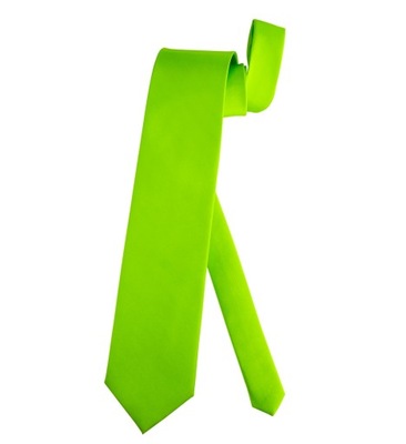 Krawat zielony neonowy