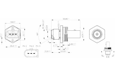 BOSCH JUTIKLIS SLĖGIO DEGALŲ MERCEDES A W169 B SPORTS TOURER W245 C 