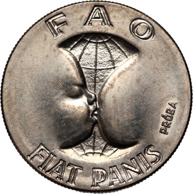 PRL, 10 złotych 1971, FAO Fiat Panis, PRÓBA