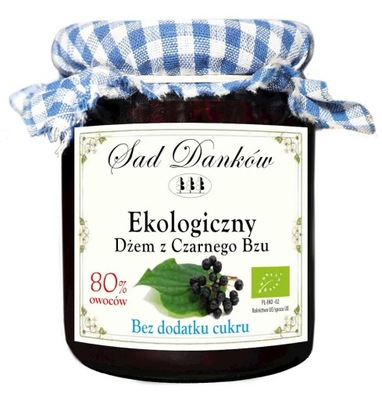 Dżem Czarny Bez 80% BIO 260g - Sad Danków