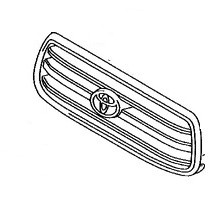 Toyota оригінальний номер 53101-60a20 land cruiser 200 решітка радіатора перед фото №1