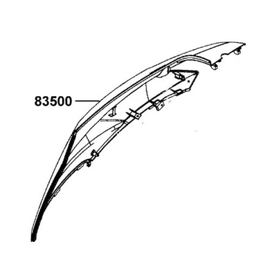 GAUBTAS ŠONINĖ DEŠINIOJI AGILITY RS 50 83500-LGB5-E10-N1P 