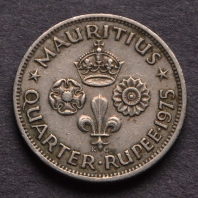 Mauritius - 1/4 rupee 1975