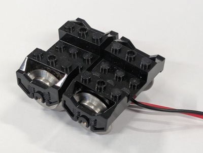 Zastępczy wózek 9v do pociągów Lego (dwie osie - bez przewodu)