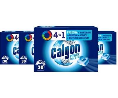 Calgon Tabletki 4w1 Odkamieniacz do Pralki 4 x 30 sztuk